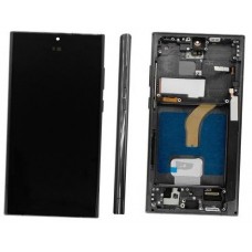 LCD+Touch screenSamsung S908 S22 Ultra juodas (black) OLED